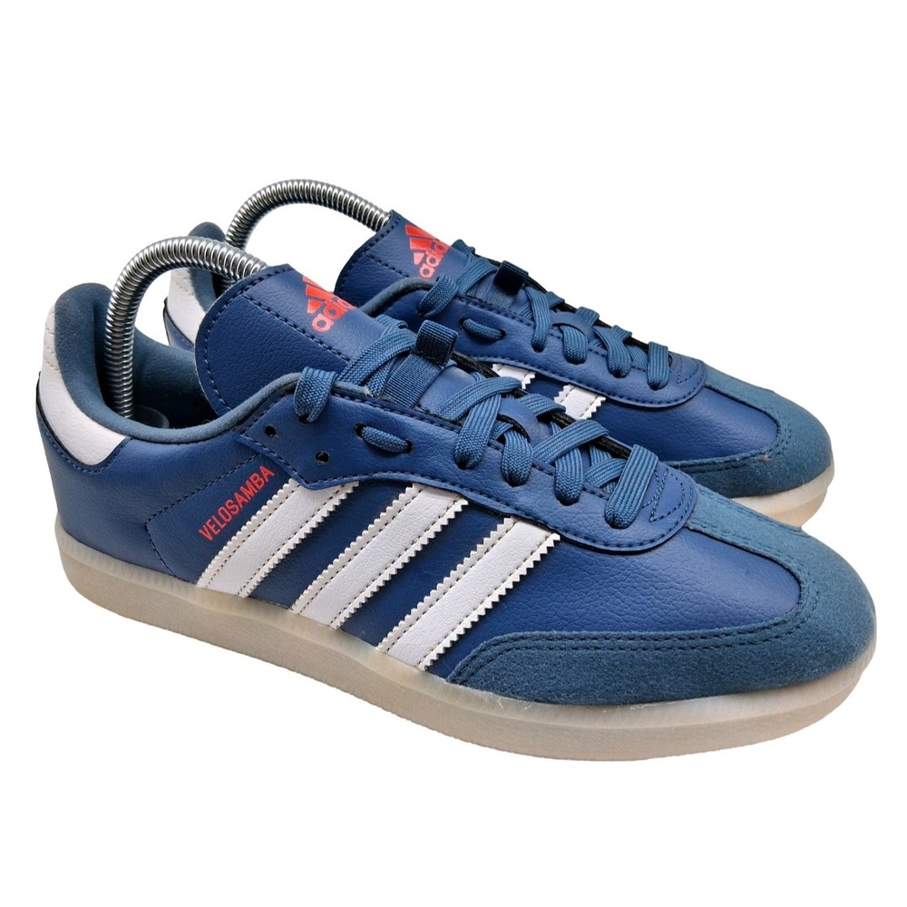 Adidas Velosamba Shoes Mens Size 7 Blue Cycling SPD Clipless Cleat Sneakers